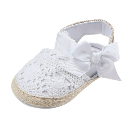 

Kureaily Toddler Boys Hollow Prewalker Light Baby Shoes Girls Comfortable Bow Walking Baby Shoes 0-6 Months