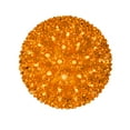 thumbnail image 1 of Novelty Lights LED 7.5in 100 Light Starlight Sphere, Orange, Large Ornament Ball Light, 5ft Hanging Cord with S Hook, 12ft Power Cord with Stackable Plug, Commercial Grade, 1 of 8