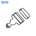thumbnail image 3 of Unique Bargains Overall Buckles 2 Sets Retro Suspender Replacement Buckles 35mm, Gun-black, 3 of 6