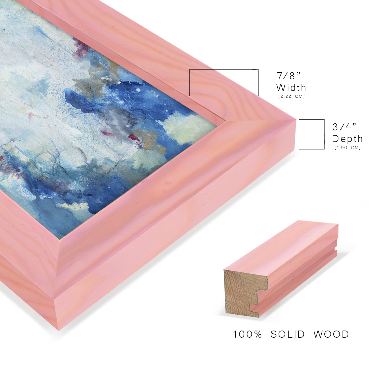 In the Mist II - Framed Print w/glass - Sunset Pink