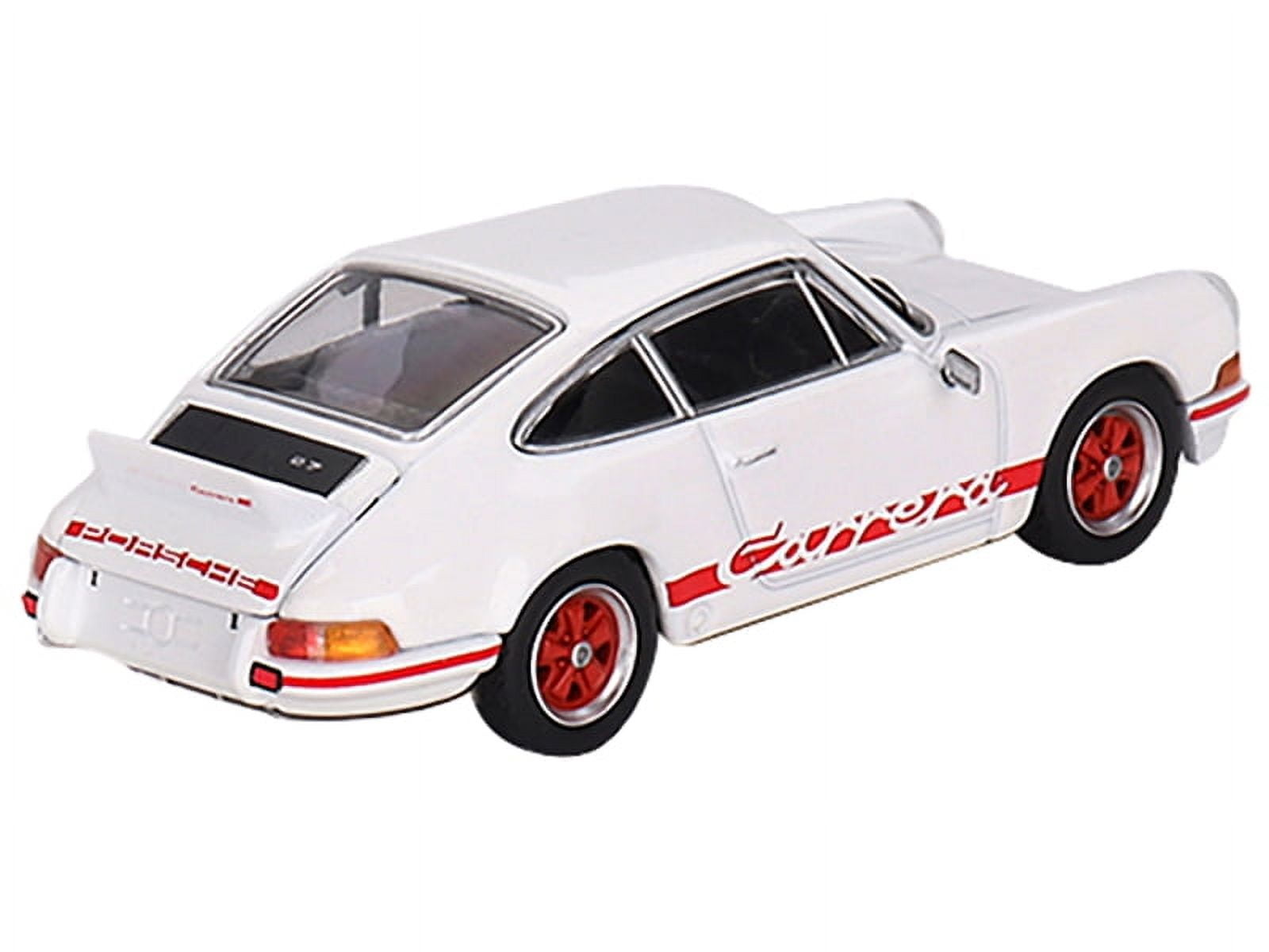 Mini GT Porsche 911 Carrera RS 2.7 Grand Prix - White with Mini GT Porsche 911 Carrera RS 2.7 Grand Prix - White with