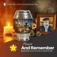 thumbnail image 5 of Yatskia Golden Trumpet with Candles Small Cremation Keepsake Urns for Human Ashes Adult Male and Female, Large Funeral Burial Urn for Adult Ash, (Monar 10 Inch and 3 Inch), 5 of 8