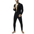 thumbnail image 2 of Men's Jumpsuit - Overall for Spring with Long Sleeve Button Front Solid Color Clean Line and Modern Fit, 2 of 6