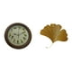 thumbnail image 1 of Reloj de Pared Decorativo con Escultura de Hoja de Ginkgo y Pájaros Cantores Fabricado en Hierro Forjado y Cristal Apto para Hogar Oficinas Hoteles B, 1 of 7