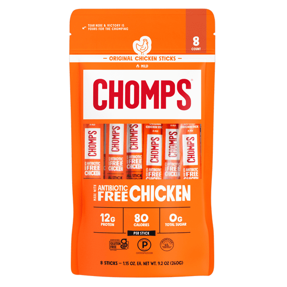 Chomps Antibiotic Free Original Chicken Sticks (8 Count)