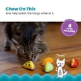 thumbnail image 2 of Catstages Dental Fruit Wedges Catnip Chew Toys, 4 Pack, Multicolored, 2 of 5