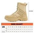 thumbnail image 7 of Maelstrom Military Tactical Work Boots with Side Zipper, Tan, Size 10W, 7 of 7