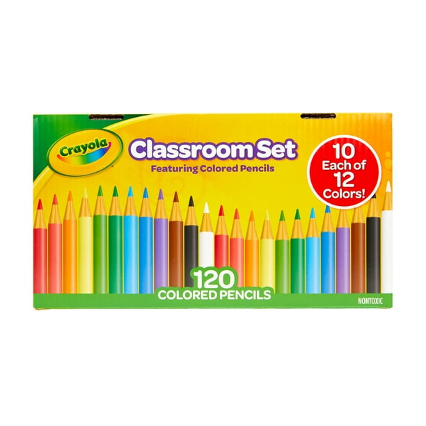Crayola Classroom Set Colored Pencils, Assorted Colors, Beginner Child 120  Pieces - Walmart.com