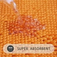 thumbnail image 3 of GoXteam Toilet Rugs U Shaped Washable, Soft Chenille Toilet Mat for Bathroom Floor, Non-Slip Contour Bathroom Rugs for Toilet, Fluffy, Thick, Dry Quickly Absorbent Water, 20" x 20", Orange, 3 of 7