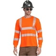 thumbnail image 1 of AYKRM Safety Shirts for Men Construction Work Wear with Pockets High Visibility, Hi-vis Orange (XL, Orange), 1 of 4