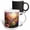 Multicolor, variant on 3drose, Pretty Sunset Image of Stained Glass Flower Meadow Background, 11oz Mug