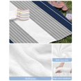thumbnail image 6 of Navy Blue Grey Stripe Beach Towels Oversized Super Absorbent, Modern Art Horizontal Striped Lightweight Bath Towel Quick Dry Sets For Bathroom/Pool/Rv Camping/Beach Play/Gym Room/Picnic 35"x70", 6 of 8