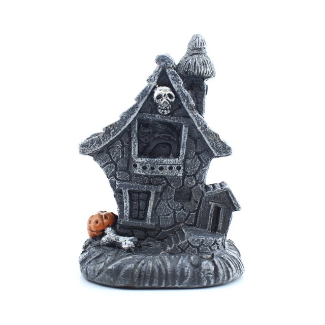 SUNSIOM Halloween Resin Haunted House Light Weird Atmosphere Ornament
