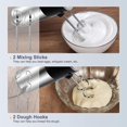 thumbnail image 3 of in 1 Electric Hand Mixer Kitchen 450W Versatile Beater 5 Speeds4 Attachments 1 Storage Base Easily Ejected, 3 of 5
