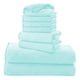 thumbnail image 1 of Juego de toallas Cosy Family de microfibra de 8 piezas Frozen Blue, 1 of 7