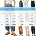 thumbnail image 3 of OGLCCG Womens Wide Leg Pants Casual Elastic Waisted Baggy Palazzo Harem Pants with Pockets Solid Color Long Lounge Trousers, 3 of 6