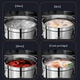 thumbnail image 2 of Stainless Steel Stockpot Deep Cooking Pot with Lid,Large Soup Pot for Cooking,Versatile Cookware Round Barrel Simmer Pot for Canteens Simmering Cooking, 2 of 8