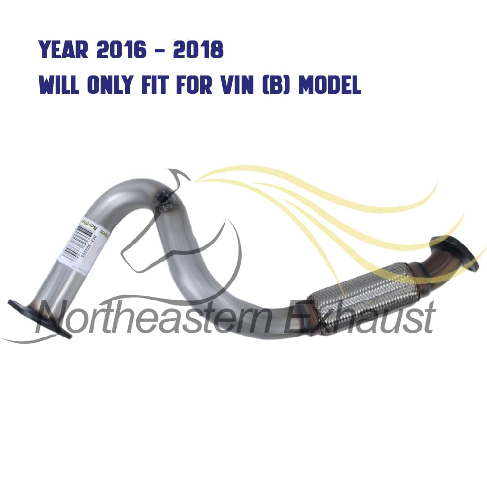 Northeastern Exhaust Rear & Front Catalytic Front Flex Pipe Fits 2013-2018 Buick Encore 1.4L - Direct Fit EPA-Approved | Stainless Steel Exhaust System Kit