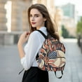 thumbnail image 6 of FORMRS Mini Backpack Purse for Women Travel Daypack Casual Shoulder Bag, Baseball Pattern, 6 of 7
