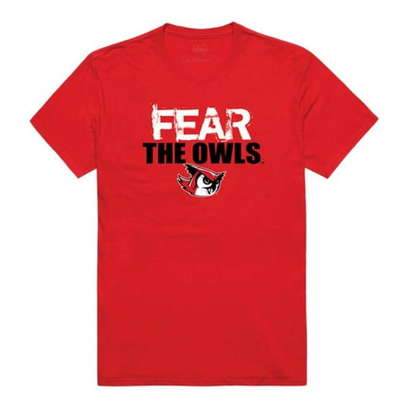 W Republic 518-453-RED-04 NCAA Keene St College Owls Fear T-Shirt&#44; Red - Extra Large