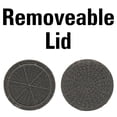 thumbnail image 5 of Household Essentials Handwoven Paper Rope Barrel Wicker Storage Basket Side Table, Gray, 5 of 10
