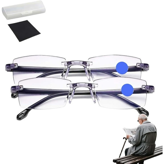 No Blue Vision Glasses, Blue Light Blocking Glasses, for Reading, Computer or TV