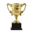 thumbnail image 2 of 6 Trofeos de Estatua Artesanal Trofeos Pequeños para Niños Base Negra Decoración Trofeos para Recuerdos Aula Competencia de Jardín de 2 piezas, 2 of 9