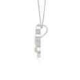 thumbnail image 5 of Natural Peridot 2 Stone Infinity Pendant Necklaces for Women in Sterling Silver, August Birthstone Jewelry Gifts for Her Birthday, Wedding Anniversary,Party, Mothers Day, Christmas, Valentines, 5 of 7