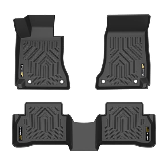 TPE Car Floor Mats All Weather Carpet Liner Waterproof Black Fit For 2015-2021 Mercedes Benz C-Class