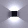 thumbnail image 5 of Luces de pared LED, lámpara montada en la pared de aluminio innovadora multifunción para dormitorio, sala de estar, pasillo, luz blanca y negra de 7W, 5 of 5