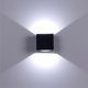 thumbnail image 5 of Luces de pared LED, lámpara montada en la pared de aluminio innovadora multifunción para dormitorio, sala de estar, pasillo, luz blanca y negra de 7W, 5 of 5