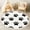 Color 1, variant on Washable Non Slip 6ft Round Rug, Colorful Paw Print Blue Coral Yellow Accents Cream Circle Area Rugs with Tassels Carpet for Nursery Bedroom Living Room Playroom Tent Rug