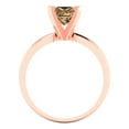 thumbnail image 4 of Clara Pucci 14K Rose Gold 1ct Champagne Solitaire Ring for Women, 4 of 8