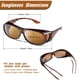 thumbnail image 2 of Gafas de sol ajustables para usar sobre lentes Frienda, lentes polarizadas 3 pares para hombres y mujeres, 2 of 7
