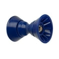 thumbnail image 1 of C.E. Smith 4" Bow Bell Roller Assembly - Blue TPR, 1 of 4