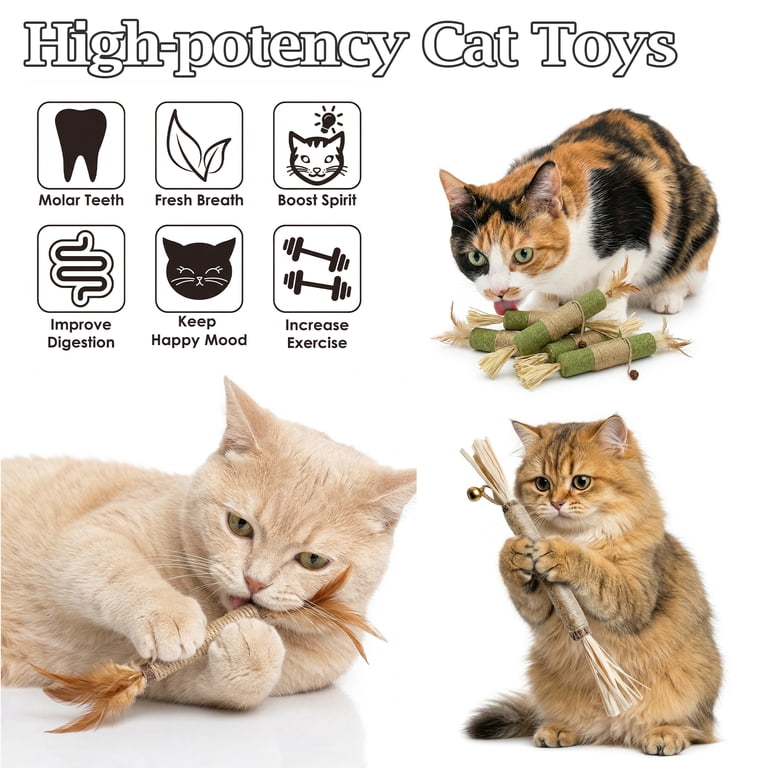 Kattenkauwspeelgoed Met Kattenkruid – Fruitvormig – Mangosteen En Durian – 10 Cm – Voor Tandreiniging En Vermindering Van Verveling – Interactief, Zelfkalmerend