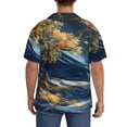 thumbnail image 3 of Kdxio Men's Hawaiian Shirt for Men Short Sleeve Shirt Golden Fantasy Landscape Summer Casual Holiday Beach Button Down T-Shirts, 3 of 5