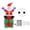 Multicolor - EU Plug, variant on M Buder 6ft / 180cm Christmas Inflatable Santa Claus Sitting on Gift Box with Candy Cane, LED Lighted Outdoor Yard Decoration, 100-240V EU Plug Style
