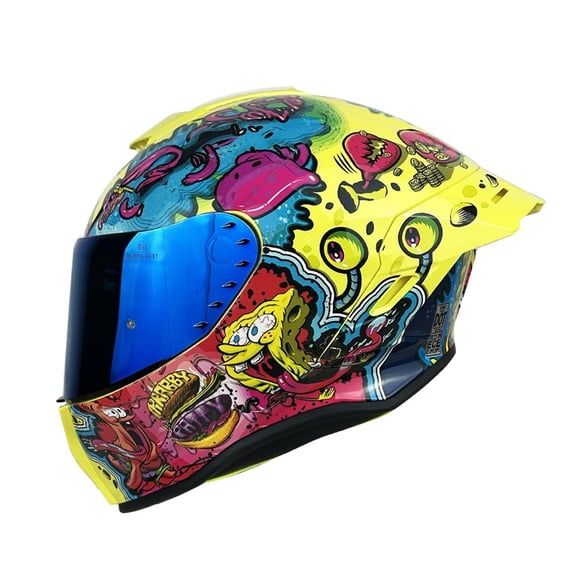 Casco Para Moto Integral Bob Esponja EDGE  ECE.  S