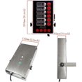 thumbnail image 5 of Temporizador de cocina comercial 6 canales Restaurantimers Recordatorio de cálculo Temporizador de cocina digital con despertador ruidoso Pantalla LED transparente Acero inoxidable, 5 of 5