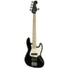 Squier Contemporary Active Jazz Bass HH V 5-String Bass Guitar (Black)