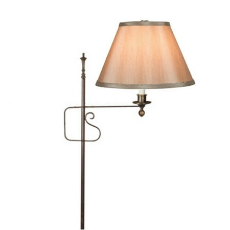 Tan Linen Shade - Upgradelights Clip On 10 Inch Lamp Shade Replacement in Tan Silk (6x10x7.5)
