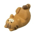 thumbnail image 1 of Estatua decorativa de gato, escritorio moderno, obra de arte creativa, escultura de Animal, estatuilla artística para sala de estudio, oficina, regalo Soporte para teléfono marrón perfecl Figura de gato, 1 of 8