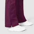 thumbnail image 7 of Wink WonderFLEX Grace - Women's Flare Leg Cargo Scrub Pant, Wine, 3X Tall, 7 of 7