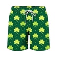 thumbnail image 6 of UVEASISHA St. Patrick's Day Swim Trunks for Men Irish Clover Print Board Shorts Big and Tall Casual Beach Swimwear Lightweight Quick Dry Bathing Suits Green S, 6 of 6