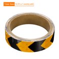 thumbnail image 2 of Uxcell Reflective Tape, 1 Roll 10 ft x 1-inch Adhesive High Visibility Safety Tape Reflector, Arrow Yellow Black, 2 of 6