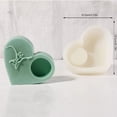 thumbnail image 3 of Heart Shaped Silicone Molds Silicone Candlestick Molds Soap Making Molds, 3 of 14