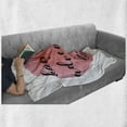 thumbnail image 6 of Inspirational Soft Flannel Fleece Blanket, Keep Your Adventure Alive Motivating Modern Calligraphy Expression, Cozy Plush for Indoor and Outdoor Use, 50" x 70", Black Coral and White, by Ambesonne, 6 of 6