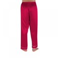 thumbnail image 1 of 2021 New Solid Color Silk Men‘s Casual Pajamas Loose Home Wear Red#01, 1 of 9