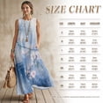 thumbnail image 7 of Xixirimido Watercolor Floral Blue Print Women Maxi Dresses Casual Summer Dresses Tank Long Flowy Sleeveless Sundresses with Pockets Beach Vacation Outfits, XX-Large, 7 of 7